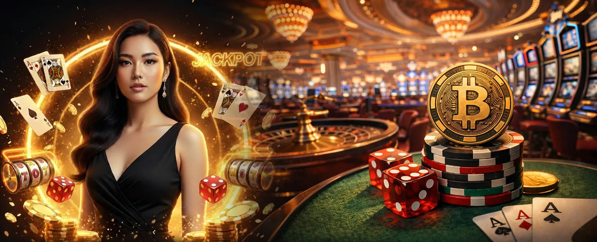 Abstract casino gaming background